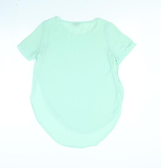Topshop Womens Green Basic Tank Size 6