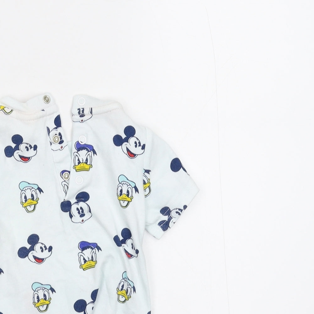 Disney Baby White Basic T-Shirt Size 6-9 Months