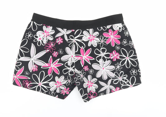 Preworn Womens Multicoloured Floral Boyfriend Shorts Size 34 in