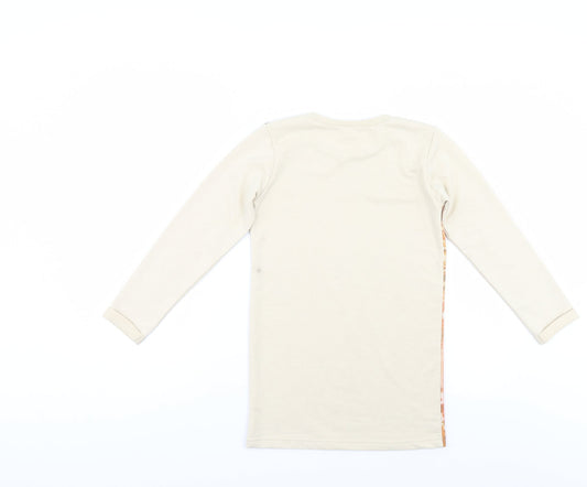 Minoti Girls Multicoloured Animal Print Pullover Sweatshirt Size 7-8 Years