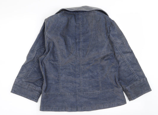 peruna Womens Blue Jacket Size 16