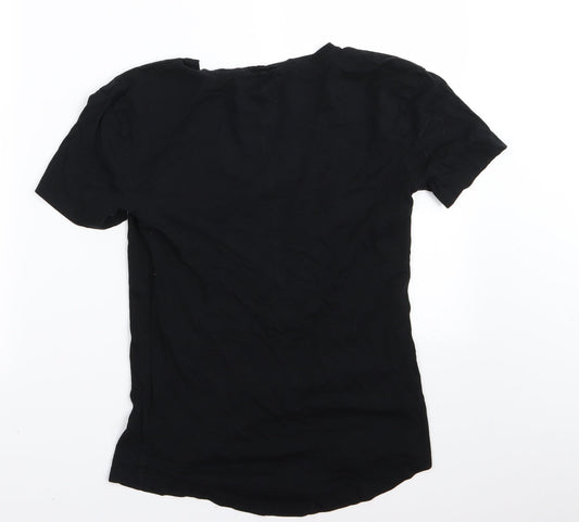 selfridge Womens Black Basic T-Shirt Size 8