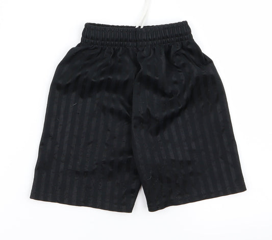 Preworn Boys Black Ramie Sweat Shorts Size S - v