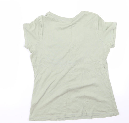 m&s Womens Green Basic Blouse Size 16