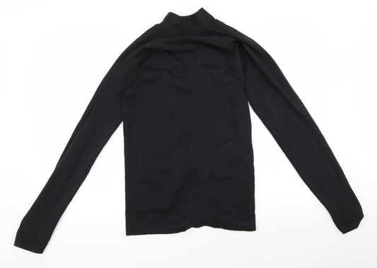 Adore Womens Black Windbreaker Jacket Size L