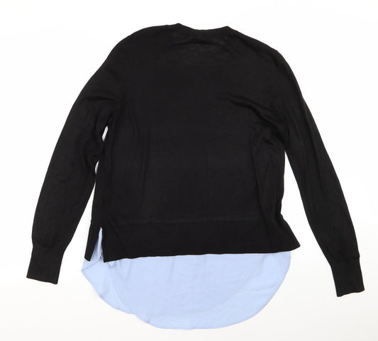 H&M Womens Black Rayon Pullover Jumper Size M