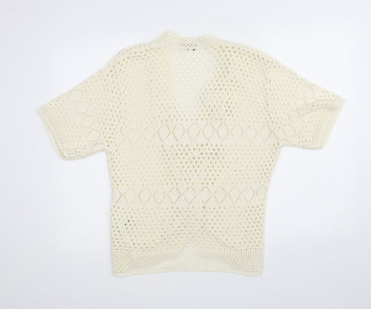 Style Talk Womens Beige Basic Blouse Size M