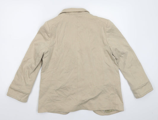 Wallis Womens Beige Jacket Blazer Size 10
