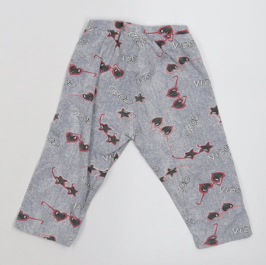 ZARA Girls Girls Blue Capri Trousers Size 6-9 Months