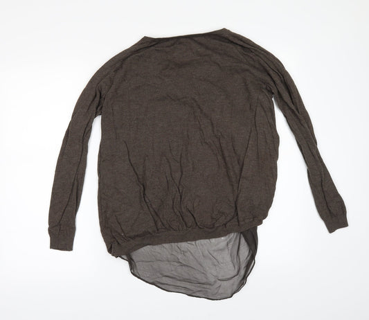 Preworn Womens Brown Pullover Jumper Size M
