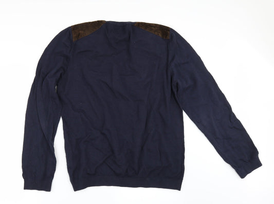 Topshop Mens Blue Pullover Jumper Size M