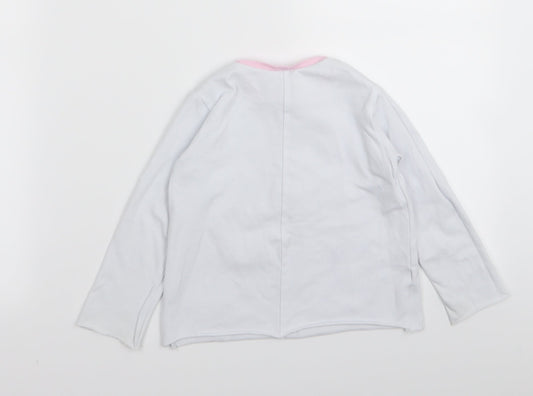 Preworn Girls Blue Basic T-Shirt Size 4-5 Years