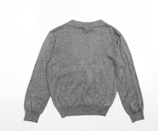 MNG suit Womens Grey Cardigan Jumper Size L