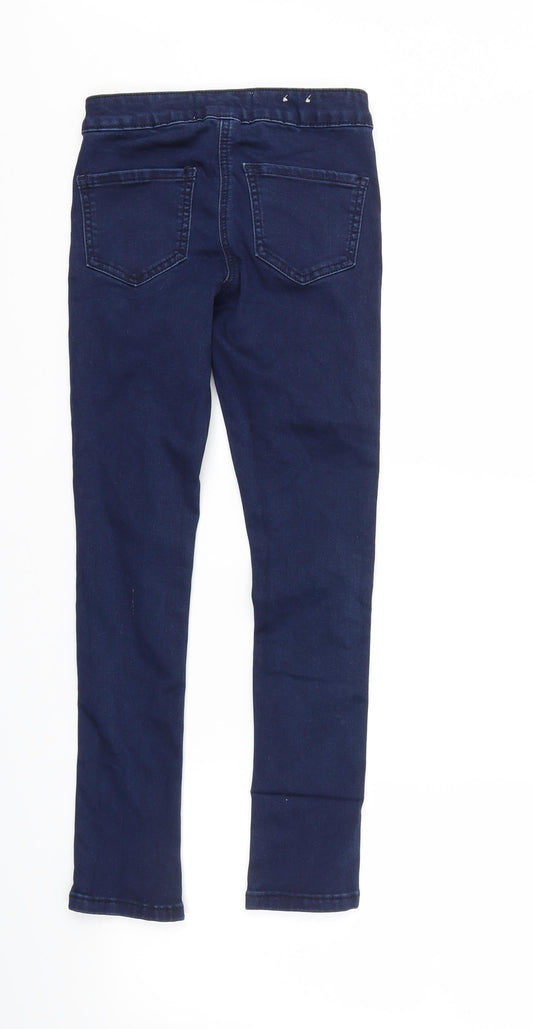 NEW LOOK Girls Blue Straight Jeans Size 9 Years