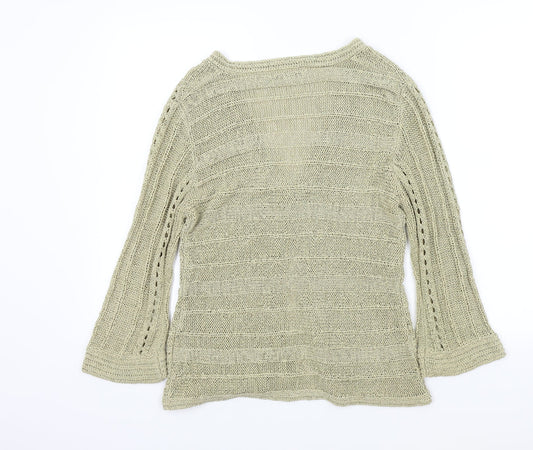 Papaya Womens Brown Cardigan Jumper Size 14