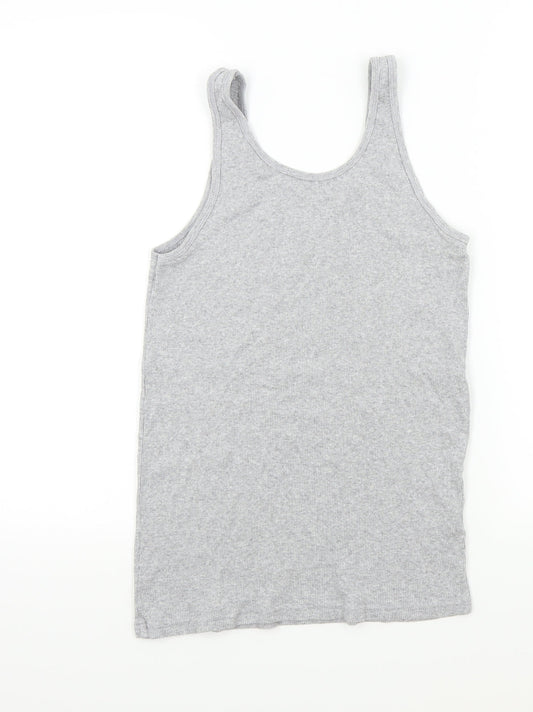Papaya Womens Grey Colourblock Basic T-Shirt Size 14