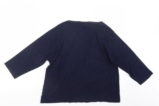 Essentials Womens Blue Pullover Jumper Size 20