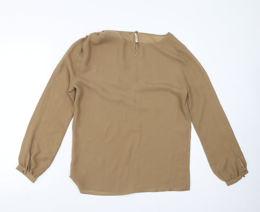 Zara Womens Brown Basic Blouse Size S