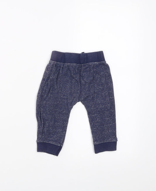 Nutmeg Boys Blue Jogger Trousers Size 9-12 Months