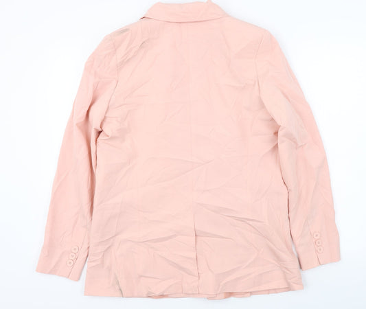 Pull&Bear Womens Pink Jacket Blazer Size 30