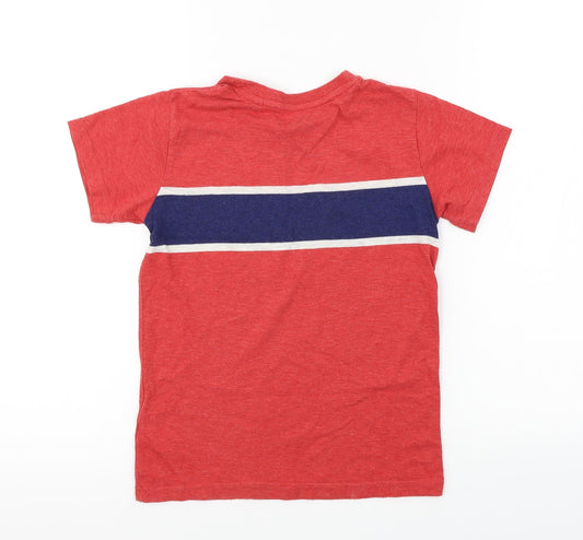 NEXT Boys Red Basic T-Shirt Size 7 Years