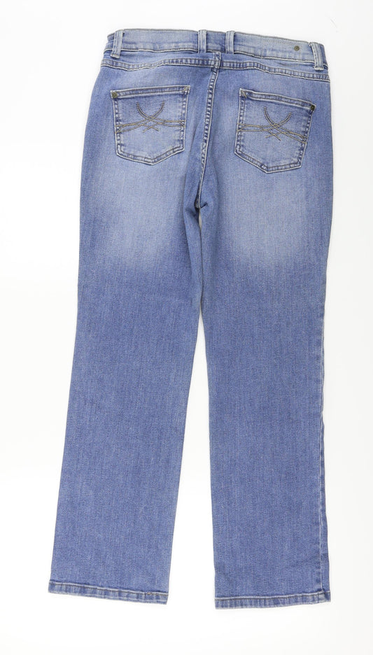 Preworn Womens Blue Straight Jeans Size 32 in L26 in
