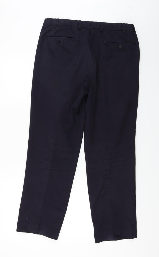 Taylor & Wright Mens Blue Trousers Size 32 in L27 in