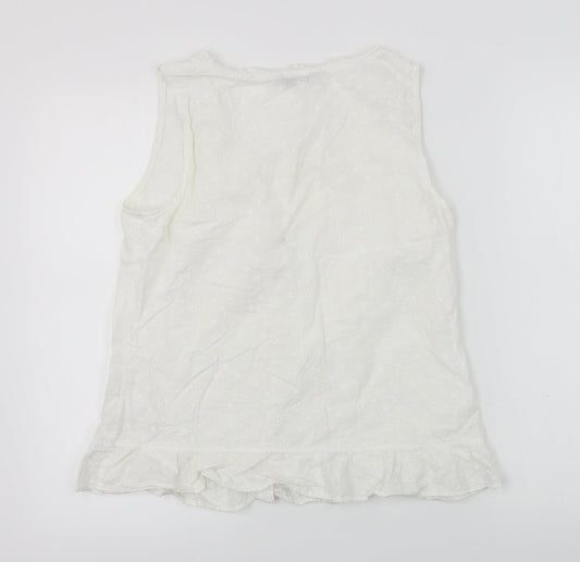 Peacokcs Womens White A-Line Size 12