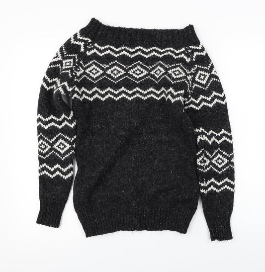 Kersh Womens Black Pullover Jumper Size S