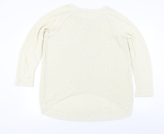 Preworn Womens Beige Pullover Jumper Size M