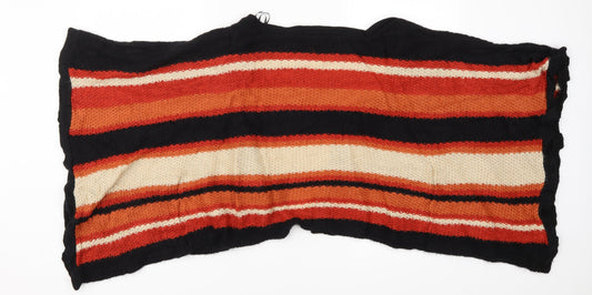 Internationale Womens Red Striped Cardigan Jumper Size M