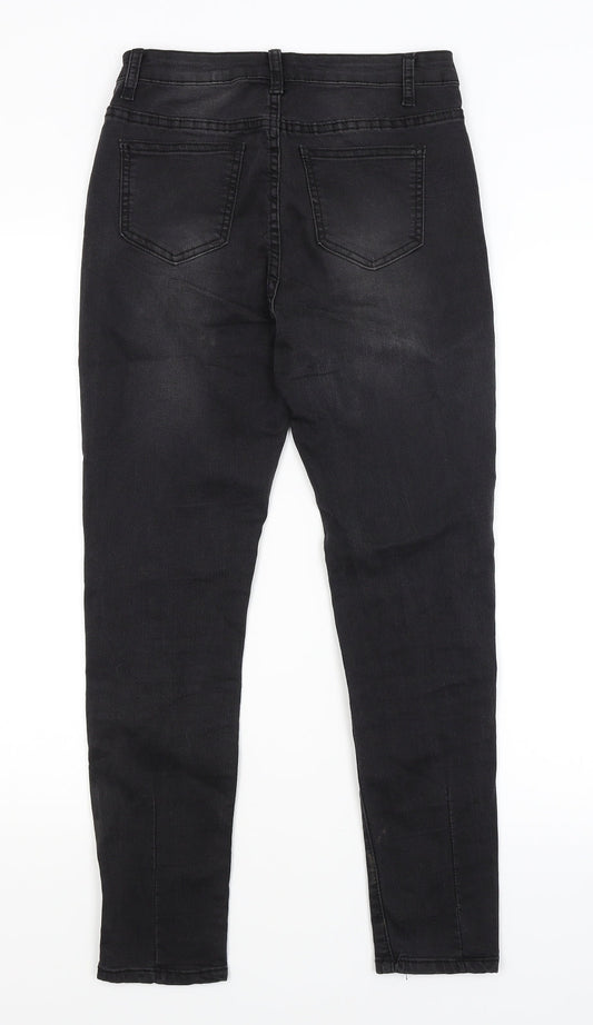 Pretty Little Thing Womens Black Skinny Jeans Size 10 L25.5 in