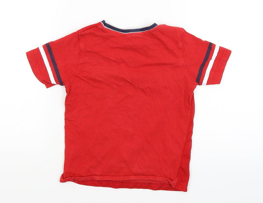 George Boys Red Basic T-Shirt Size 6-7 Years - Champion