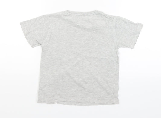 Urban Rascals Boys Grey Basic T-Shirt Size 3-4 Years
