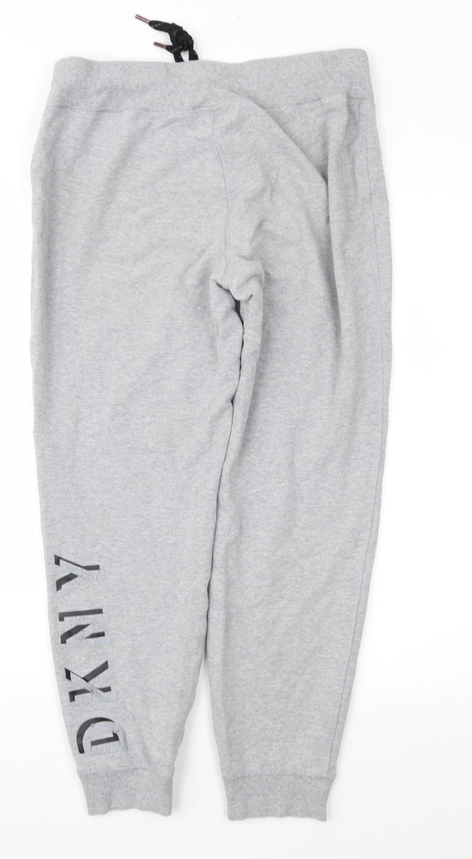 DKNY Womens Grey Jogger Trousers Size 34 in L25 in
