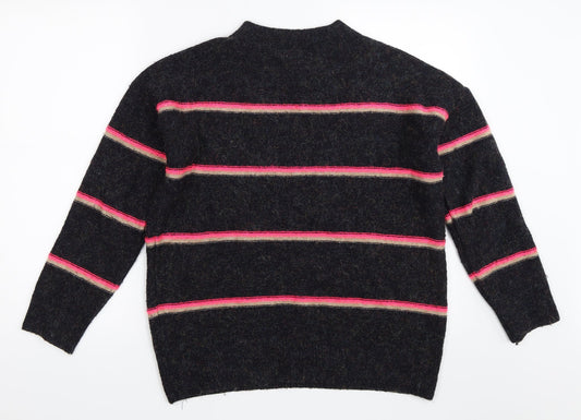 Papaya Womens Black Pullover Jumper Size M