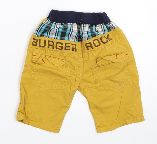 Pudding Boys Yellow Bermuda Shorts Size 6 Years