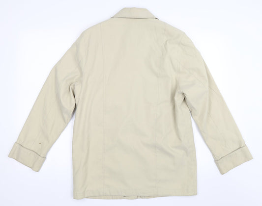 EWM Womens Beige Jacket Coat Size 10