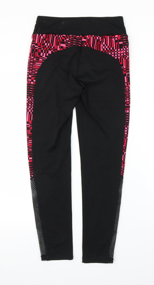 Preworn Womens Black Compression Leggings Size S L25 in