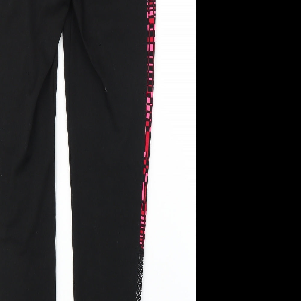 Preworn Womens Black Compression Leggings Size S L25 in