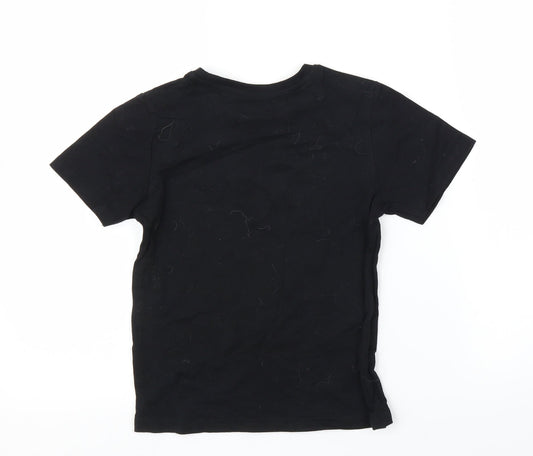 Pep&Co Boys Black Basic T-Shirt Size 6 Years