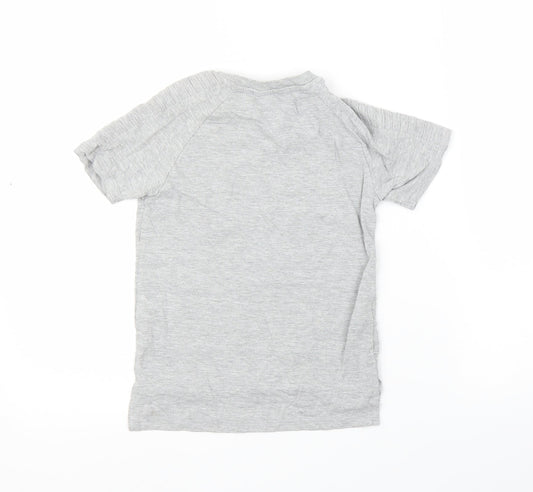 Pep&Co Boys Grey Basic T-Shirt Size 7-8 Years