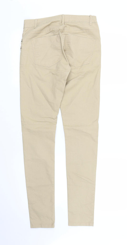 Noisy may Womens Beige Skinny Jeans Size 26 in L30 in