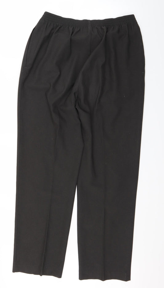 Marks and Spencer Womens Grey Dress Pants Trousers Size 14 L27 in