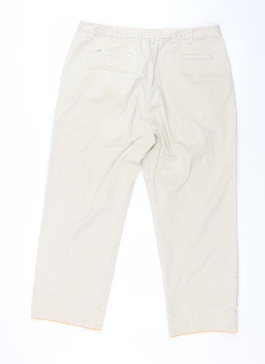 Principles Womens Beige Straight Jeans Size 14 L23 in