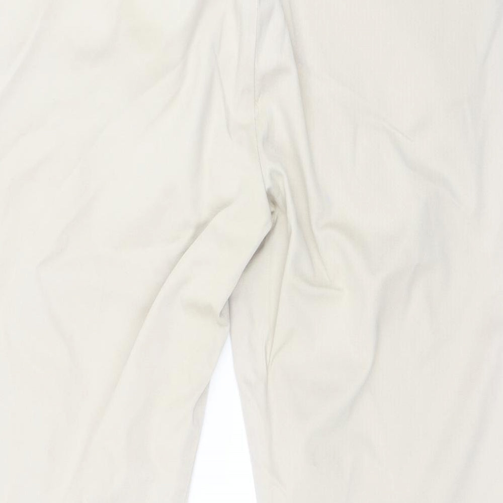 Brand and care label for Principles women’s beige straight jeans, size UK 14, 23-inch leg