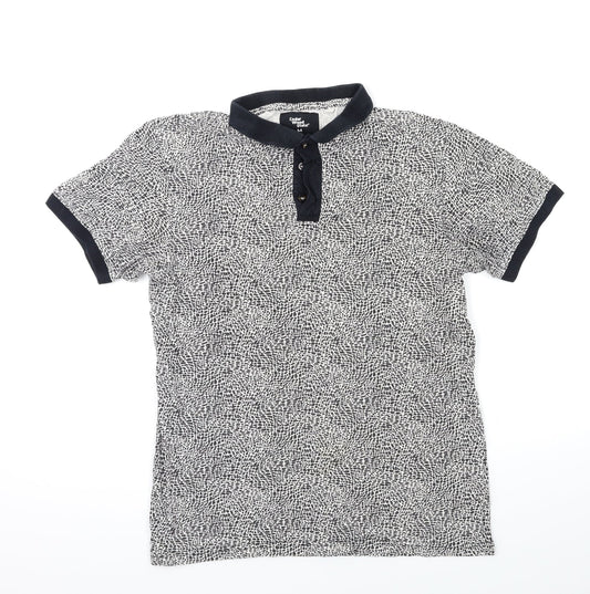 Cedar Wood State Mens Beige Animal Print Polo Size M