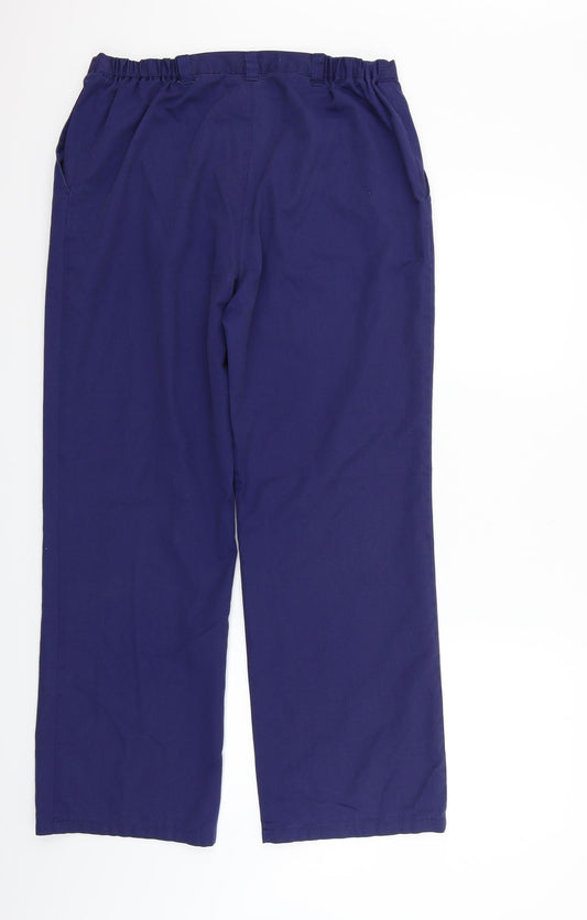 Rizla Womens Blue Trousers Size 16 L28 in