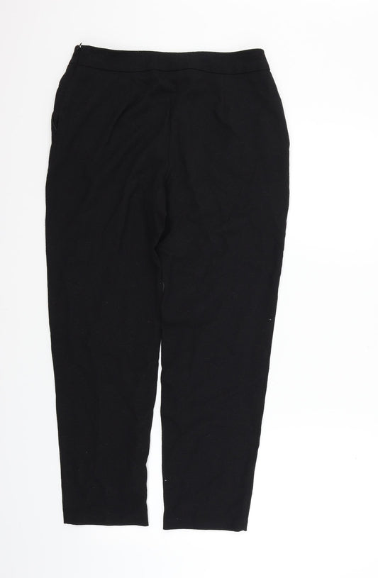 Soon Womens Black Trousers Size 10 L25 in