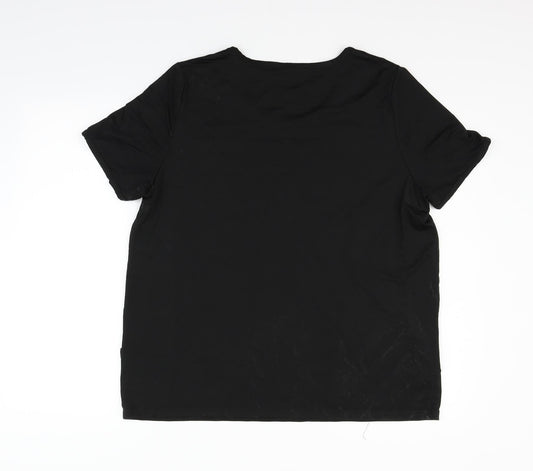 incorporatewear Womens Black Basic Blouse Size L